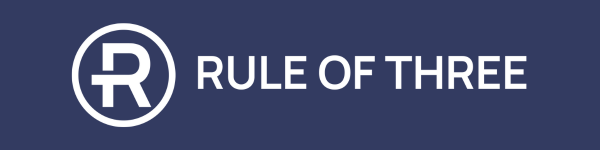 Rule of three - blue bg